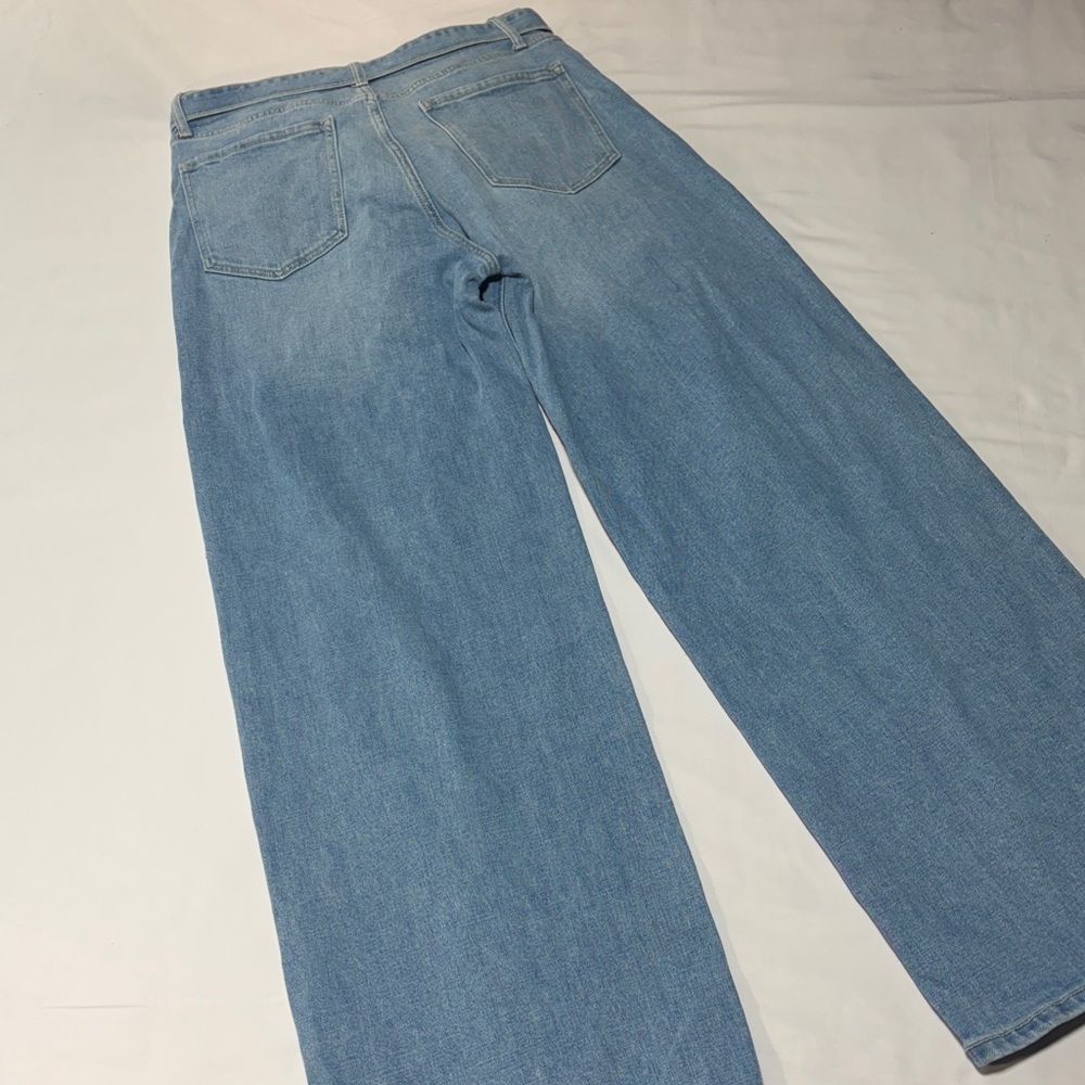 Banana Republic High Rise Wide Leg Jeans Light Wash Size 30 Regular - Picture 7 of 10